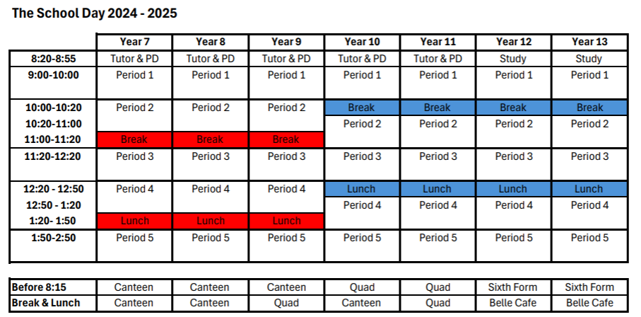 School day Jan 25